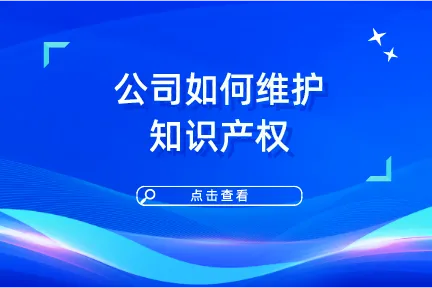 公司如何维护知识产权？